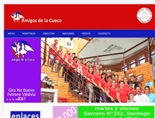 Tablet Screenshot of amigosdelacueca.cl